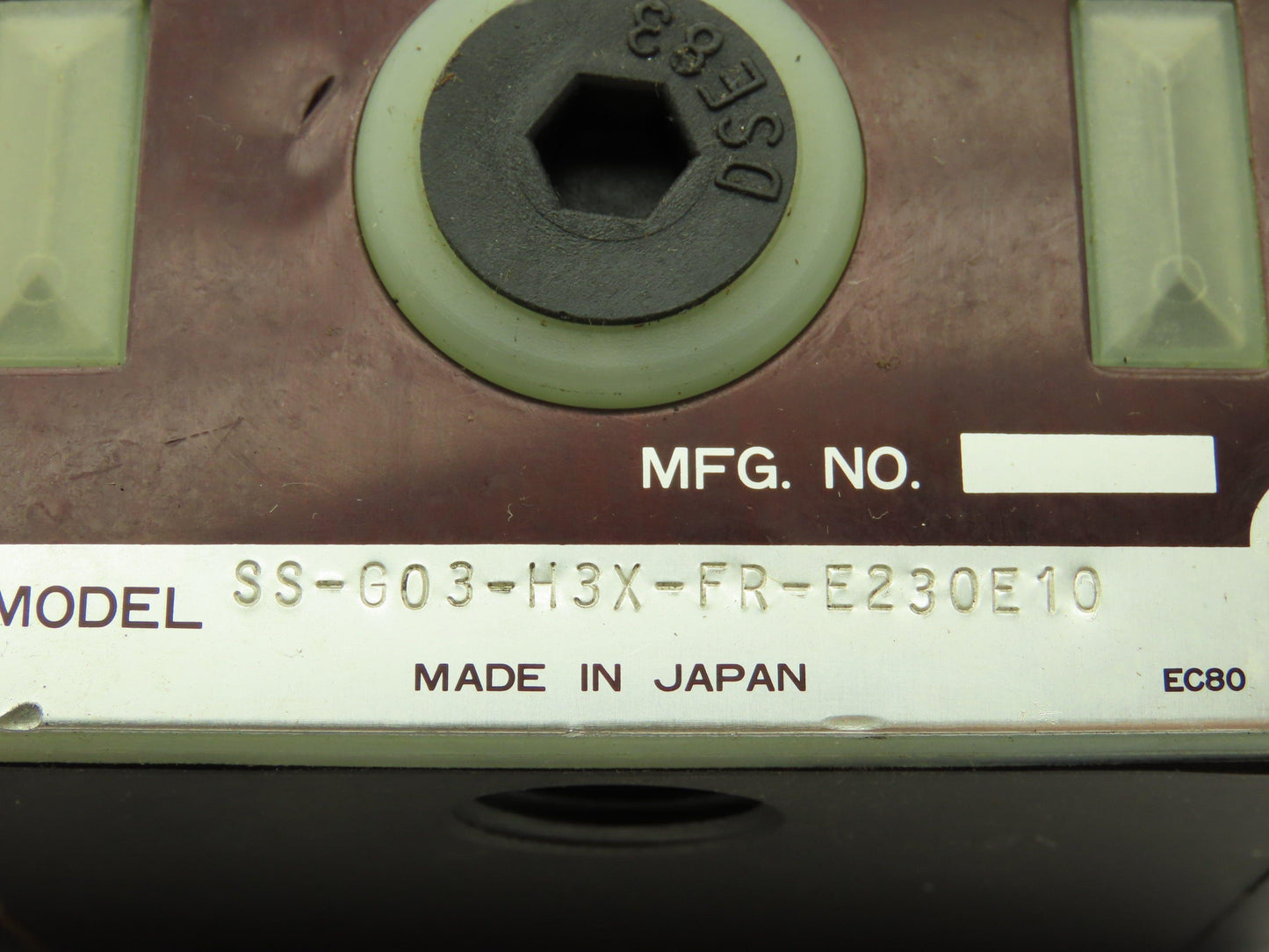 Nachi SS-G03-H3X-FR-E230-E10 Hydraulic Directional Control Solenoid Valve 230V