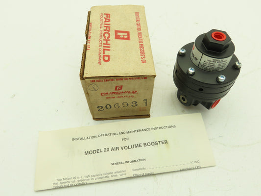 Fairchild 20693 Pneumatic Air Volume Booster 5/1 Output Model 20