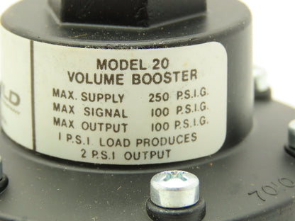 Fairchild 20623 Pneumatic Air Volume Booster 1/2 Output Model 20