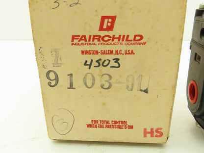 Fairchild Z-9103-01 Pneumatic Volume Booster 15/1 Output Model 4500 4503