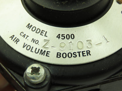 Fairchild Z-9103-01 Pneumatic Volume Booster 15/1 Output Model 4500 4503