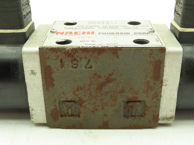 Nachi SA-G03-E3X-D1-E11 Hydraulic Directional Control Wet Solenoid Valve 12VDC