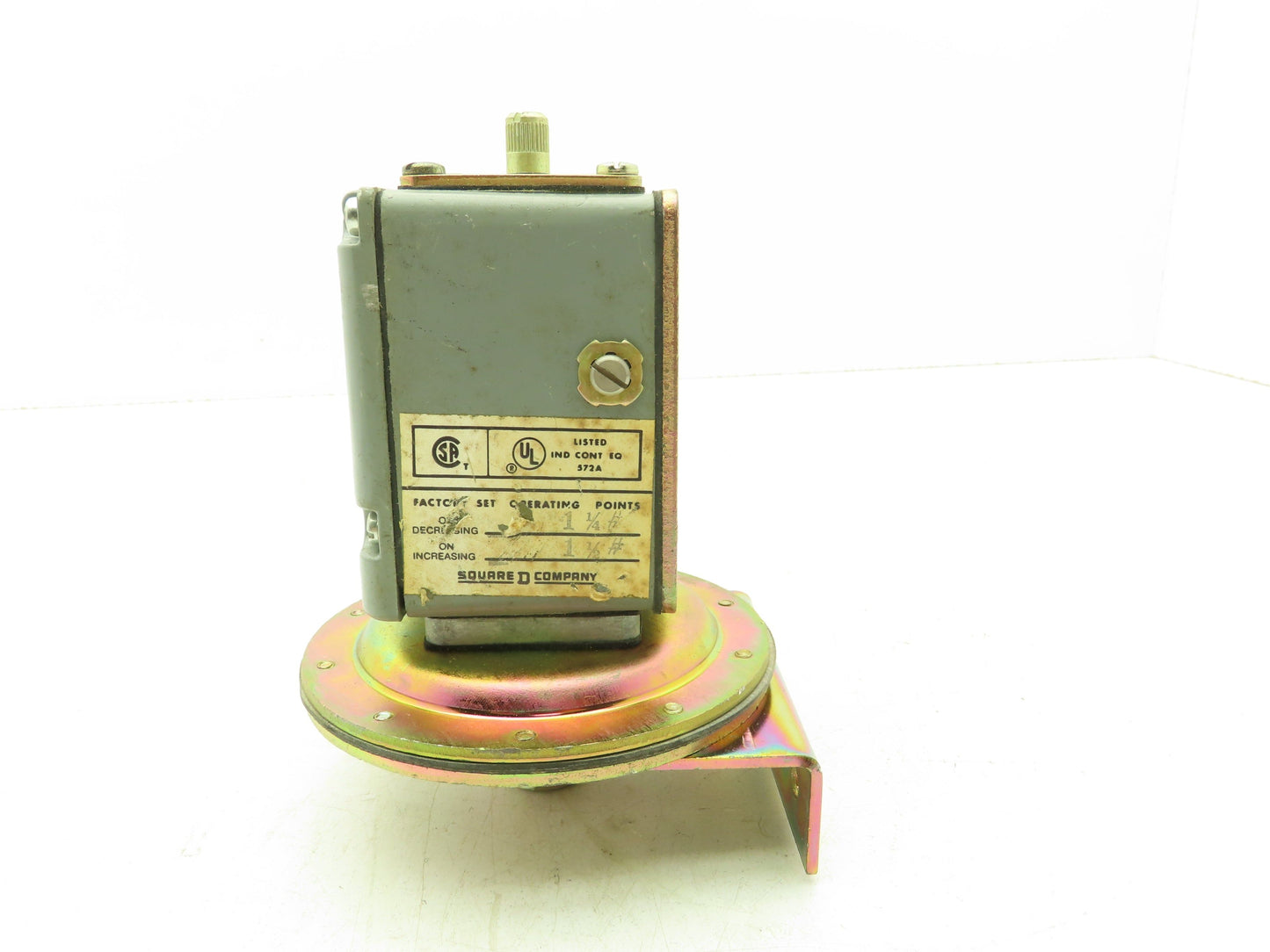 Square D 9012 AMW1 Pressure Switch 0.25-2.5#  120V-600VAC