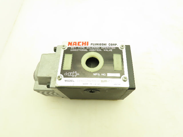 Nachi SS-G03-A5-R-C230-E10 Hydraulic Directional Control Solenoid Valve 220V D05