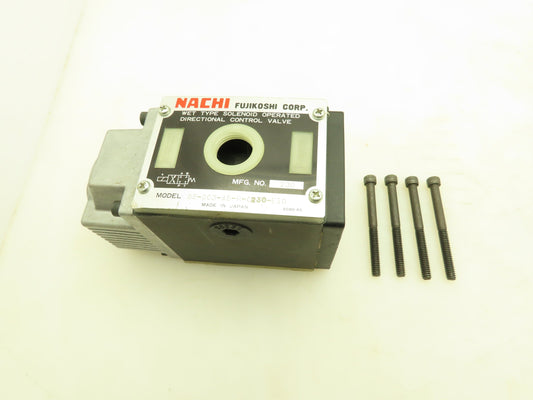 Nachi SS-G03-A5-R-C230-E10 Hydraulic Directional Control Solenoid Valve 220V D05