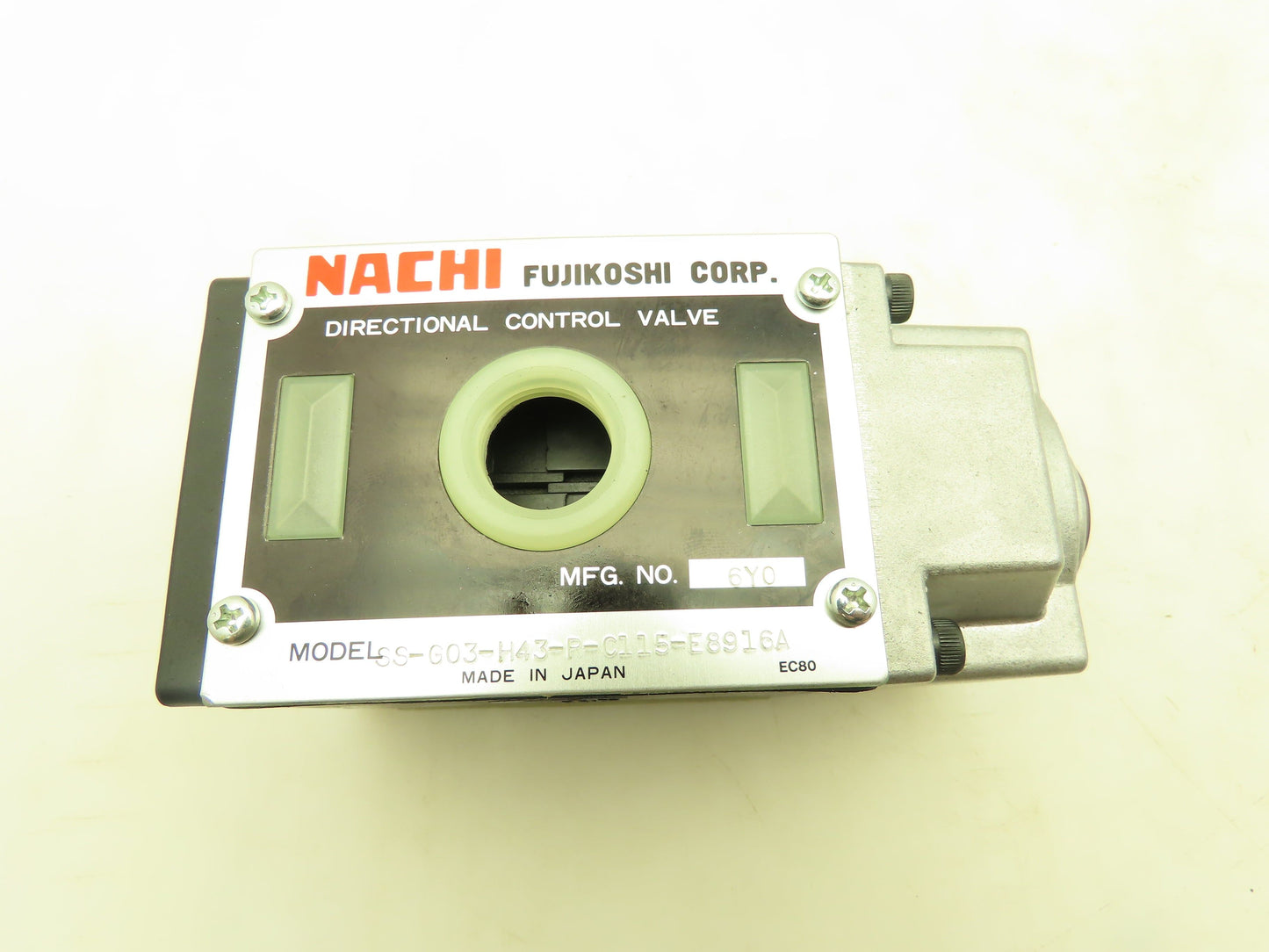 Nachi SS-G03-H43-R-C115-E8916A Hydraulic Directional Control Solenoid Valve 120V
