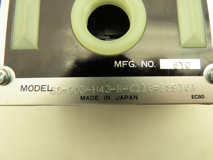 Nachi SS-G03-H43-R-C115-E8916A Hydraulic Directional Control Solenoid Valve 120V