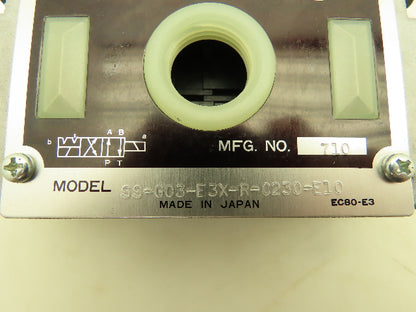 Nachi SS-G03-E3X-R-C230-E10 Hydraulic Directional Control Solenoid Valve 220V