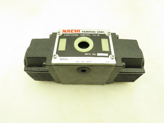 Nachi SS-G03-C1-R-D1-E10 Hydraulic Directional Control Solenoid Valve 12VDC D05