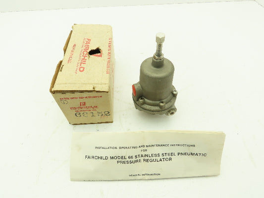 Fairchild 66152 Stainless Steel Pneumatic Air Pressure Regulator Model 66