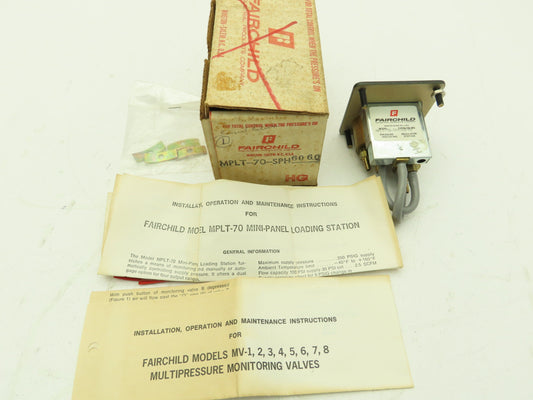 Fairchild MPLT-70-SPH-60-60 Mini Pressure Regulator Indicating Station 60 PSI