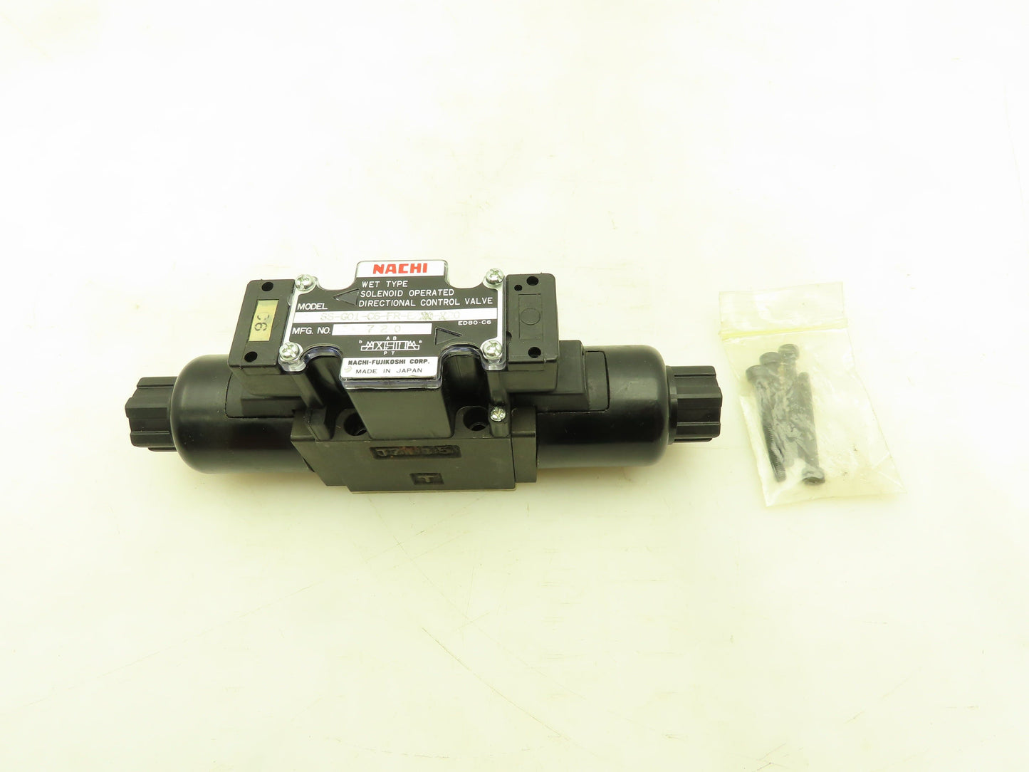 Nachi SS-G01-C6-FR-E2-20 Hydraulic Directional Control Solenoid Valve 200VAC D03