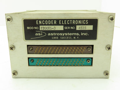 Astro System E200IS-3 ASI Encoder Electronics Solid State Transducer 4 Axis