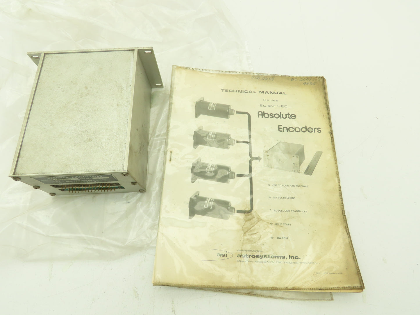 Astro System E200IS-3 ASI Encoder Electronics Solid State Transducer 4 Axis