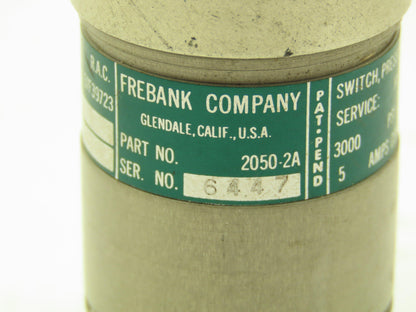 Frebank 2050-2A Normally Closed Pressure Switch Hydraulic 3000 PSI