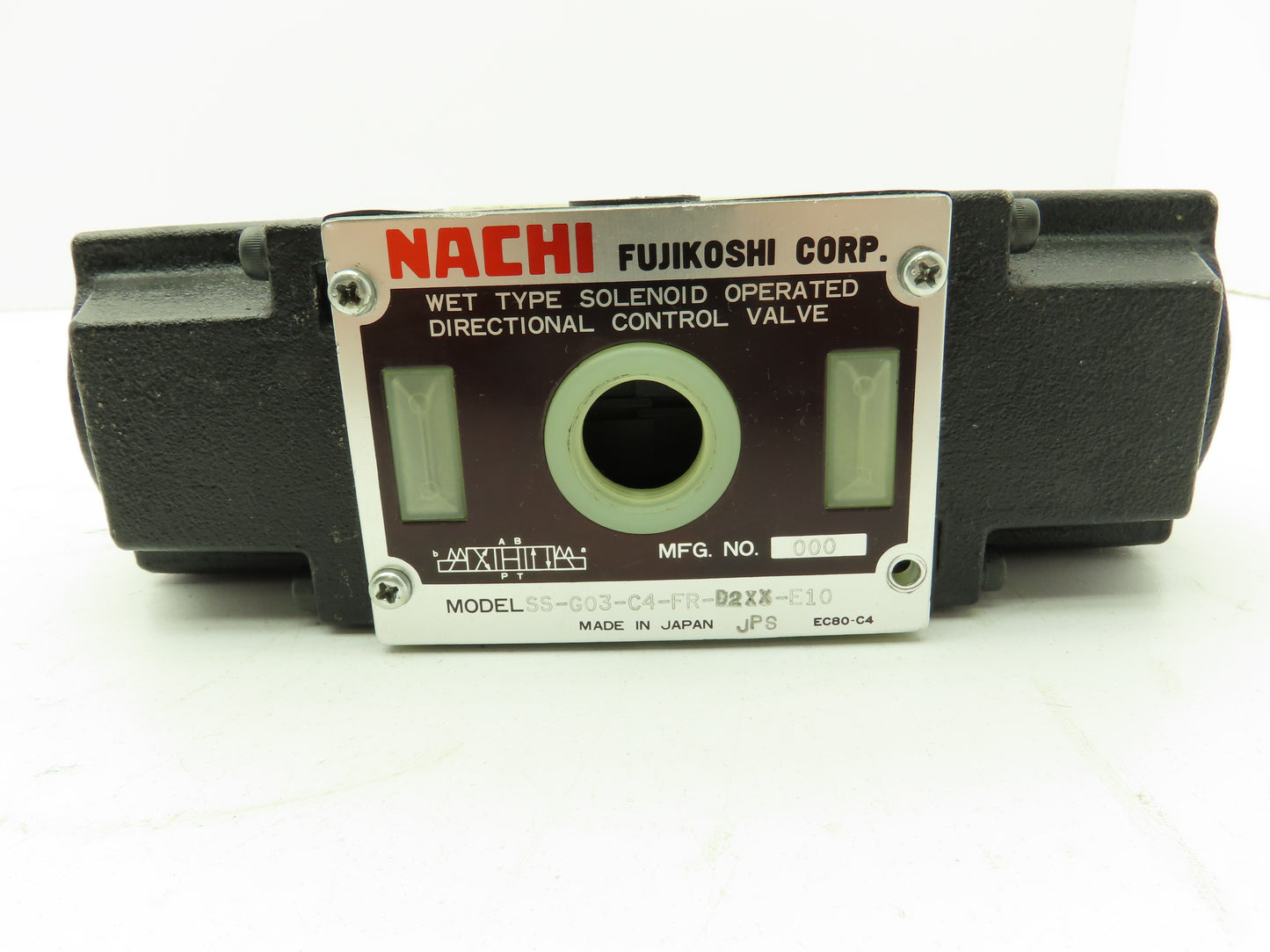 Nachi SS-G03-C4-FR-D2-E10 Hydraulic Directional Control Solenoid Valve 24VDC D05