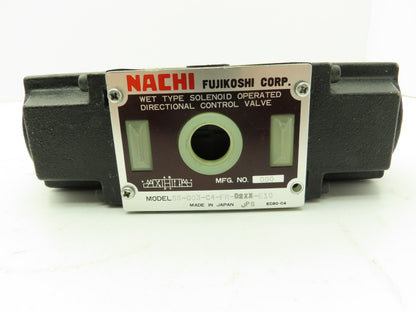 Nachi SS-G03-C4-FR-D2-E10 Hydraulic Directional Control Solenoid Valve 24VDC D05