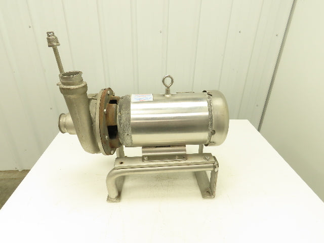 Ampco Centrifugal Pump SS 2 1/2x2" DC2 5" Impeller 5 HP Motor 230/460V Stainless