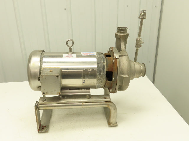 Ampco Centrifugal Pump SS 2 1/2x2" DC2 5" Impeller 5 HP Motor 230/460V Stainless