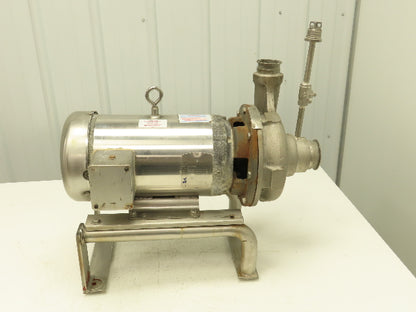 Ampco Centrifugal Pump SS 2 1/2x2" DC2 5" Impeller 5 HP Motor 230/460V Stainless