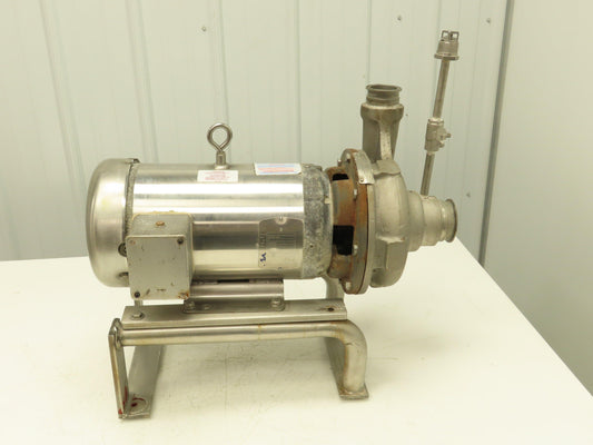 Ampco Centrifugal Pump SS 2 1/2x2" DC2 5" Impeller 5 HP Motor 230/460V Stainless