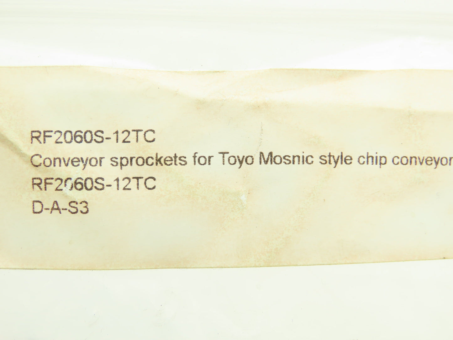 Tsubaki RF2060S-12TC Roller Chain Sprocket for Toyo Conveyor 1.5" Double Pitch