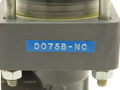 Plast-o-matic D075B-NC PVC Valve Pneumatic Controlled 3/4" NPT Sch 80