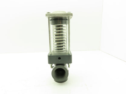 Plast-o-matic DS125LV-NO-PV PVC Valve Pneumatic Air Controlled 1 1/4" NPT Sch 80