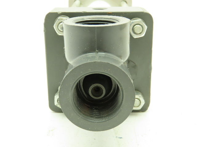 Plast-o-matic DS075B-NC PVC Valve Pneumatic Controlled 3/4" NPT Sch 80 NC