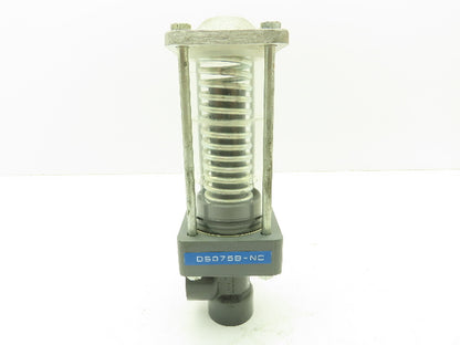 Plast-o-matic DS075B-NC PVC Valve Pneumatic Controlled 3/4" NPT Sch 80 NC