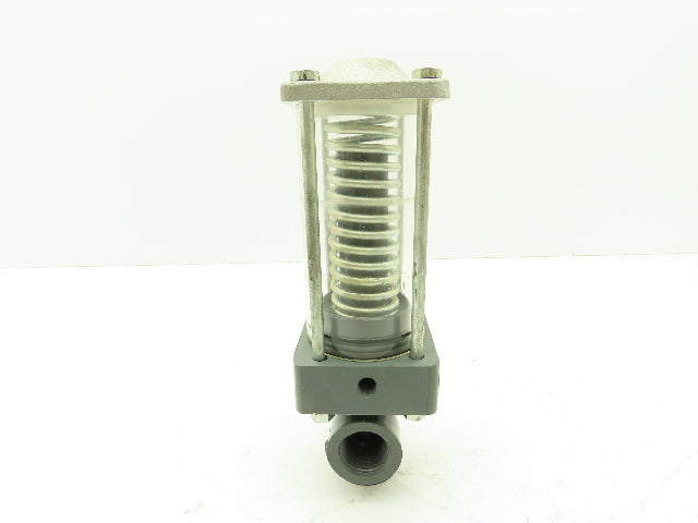 Plast-o-matic DS075B-NC PVC Valve Pneumatic Controlled 3/4" NPT Sch 80 NC