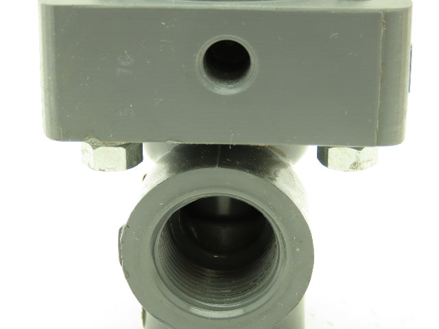 Plast-o-matic DS075B-NC PVC Valve Pneumatic Controlled 3/4" NPT Sch 80 NC
