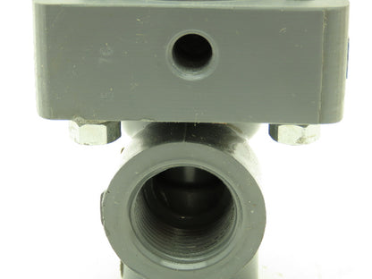 Plast-o-matic DS075B-NC PVC Valve Pneumatic Controlled 3/4" NPT Sch 80 NC