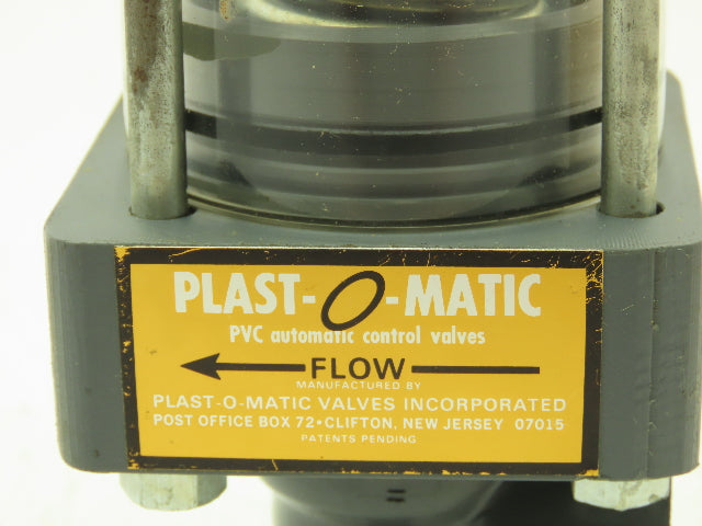 Plast-o-matic DS075B-NC PVC Valve Pneumatic Controlled 3/4" NPT Sch 80 NC