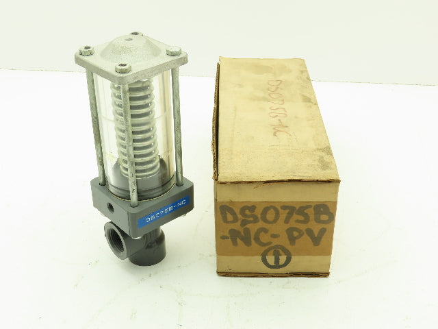 Plast-o-matic DS075B-NC PVC Valve Pneumatic Controlled 3/4" NPT Sch 80 NC