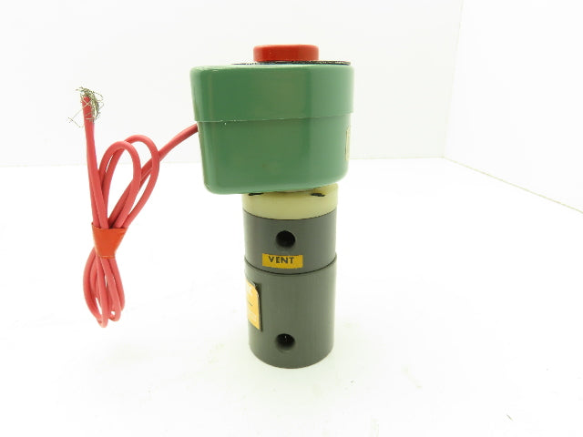 Plast-o-matic EASY1B8G20 Solenoid Valve 1/8" Ports 140PSI 1/4" Orifice 120V Coil