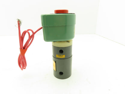 Plast-o-matic EASY1B8G20 Solenoid Valve 1/8" Ports 140PSI 1/4" Orifice 120V Coil