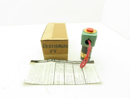 Plast-o-matic EASY1B8G20 Solenoid Valve 1/8" Ports 140PSI 1/4" Orifice 120V Coil
