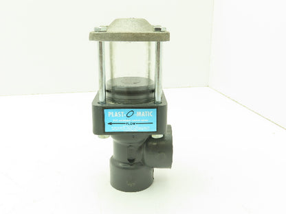 Plast-o-matic DA100V PVC Valve Pneumatic Shutoff 1" NPT Sch 80 Double Action