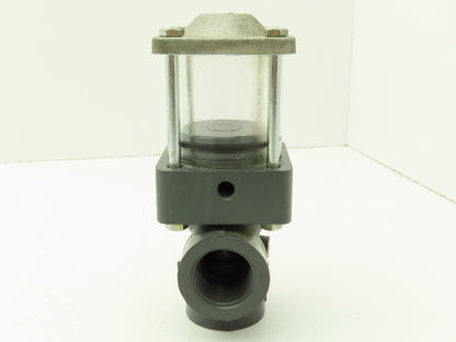Plast-o-matic DA100V PVC Valve Pneumatic Shutoff 1" NPT Sch 80 Double Action