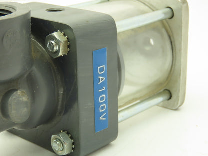 Plast-o-matic DA100V PVC Valve Pneumatic Shutoff 1" NPT Sch 80 Double Action