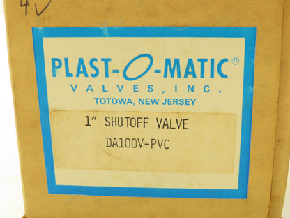 Plast-o-matic DA100V-PVC 1" Shutoff Valve Pneumatic Controlled Automatic Valve