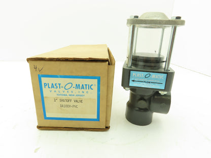 Plast-o-matic DA100V-PVC 1" Shutoff Valve Pneumatic Controlled Automatic Valve