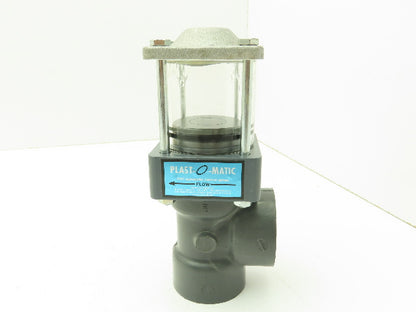 Plast-o-matic DA125V-PVC 1 1/4" Shutoff Valve Pneumatic Controlled Automatic