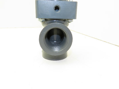 Plast-o-matic DA125V-PVC 1 1/4" Shutoff Valve Pneumatic Controlled Automatic