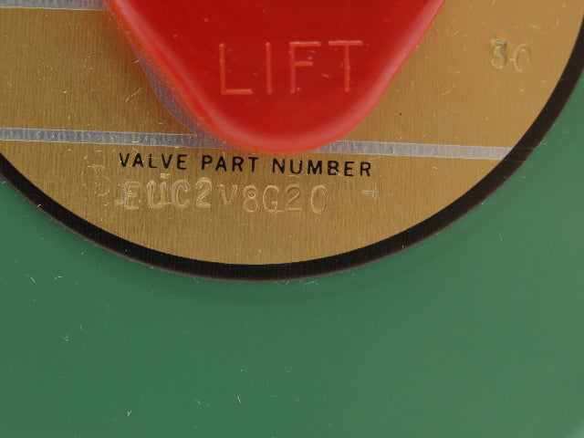 Plast-o-matic EUC2V8G20 PVC Automatic Control Valve Pneumatic 1/8" 120V Coil