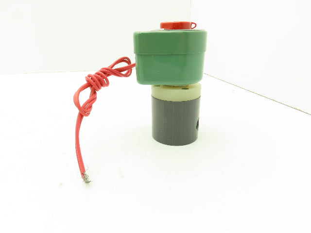 Plast-o-matic EUC2V8G20 PVC Automatic Control Valve Pneumatic 1/8" 120V Coil