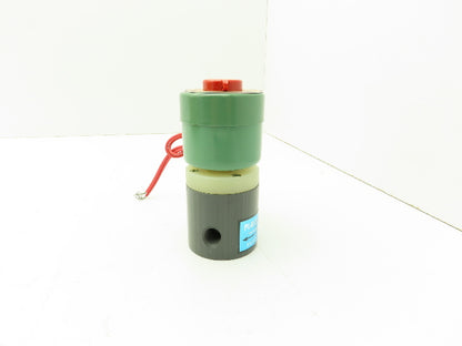 Plast-o-matic EUC2V8G20 PVC Automatic Control Valve Pneumatic 1/8" 120V Coil