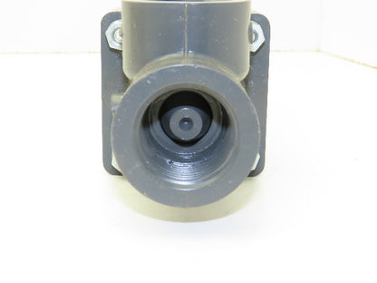 Plast-o-matic DS100B-NC 1" PVC Shutoff Valve NC Pneumatic Air Automatic Sch 80