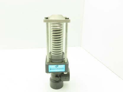 Plast-o-matic DS100B-NC 1" PVC Shutoff Valve NC Pneumatic Air Automatic Sch 80